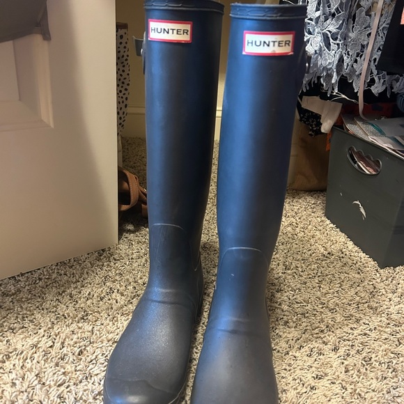 Hunter Rain Boots-Matte Navy - Picture 6 of 8